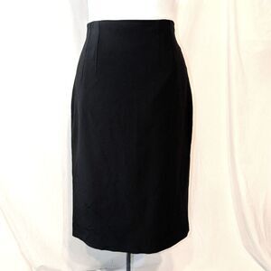 Brooks Brothers Black Straight Skirt, Size 14